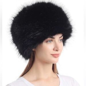 🌺WOMEN’S COSSACK BLACK FAUX FUR HAT🌺